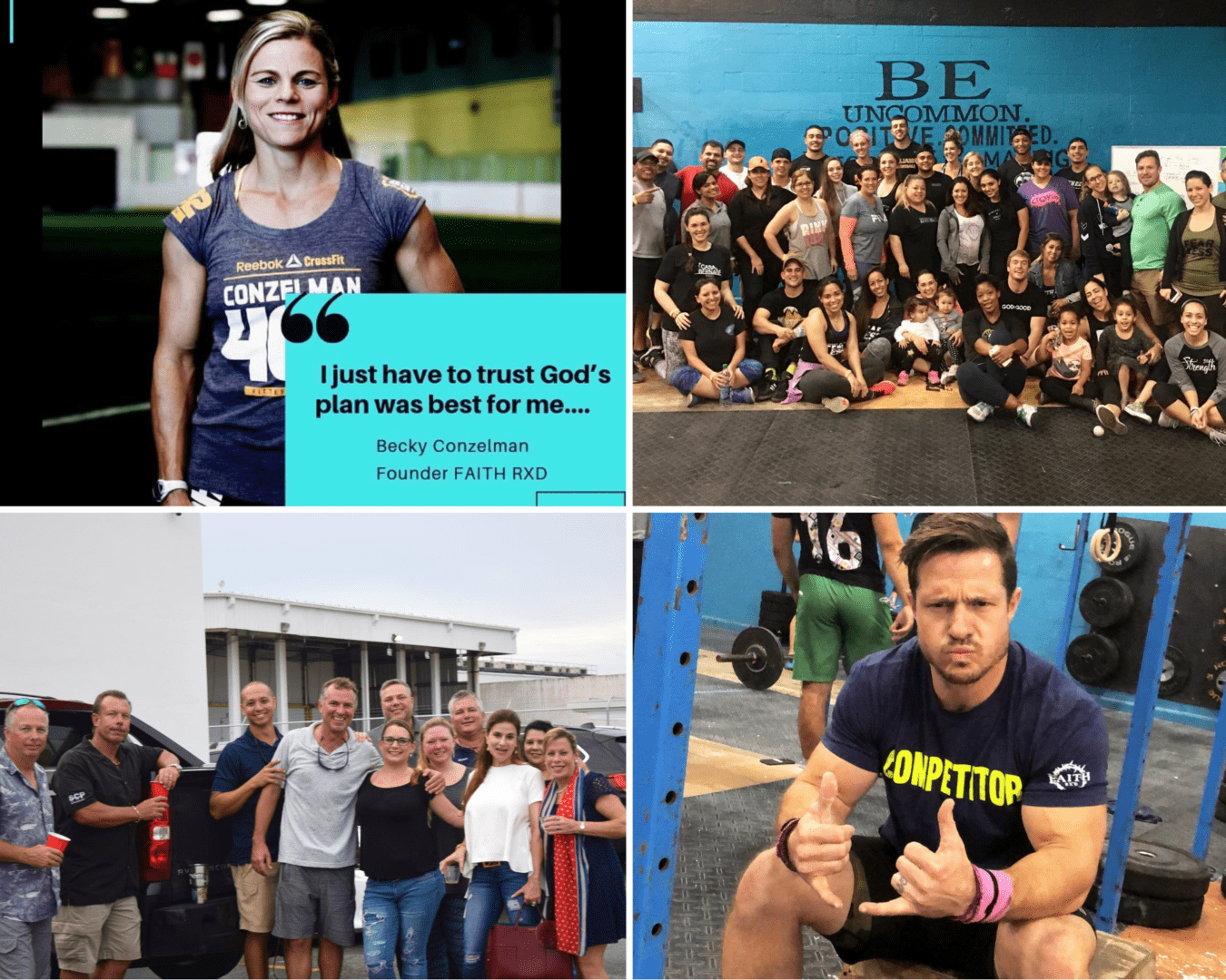 Collage of pool-company staff, family gatherings, and three generations of men posing together.