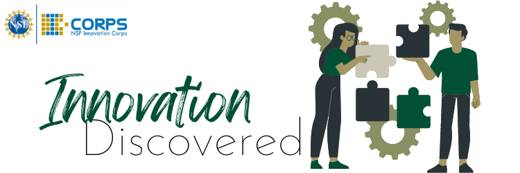 National Science Foundation I-Corps program banner for a lean startup and customer discovery post.