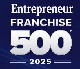 Entrepreneur Franchise 500 2025 award badge.