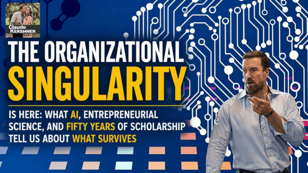 The Organizational Singularity Is Here: What AI, Entrepreneurial Science, and Fifty Years of Scholarship Tell Us About What Survives
